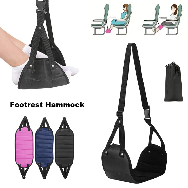 Travel Accessories Long Flight - أرجوحة مسند للقدمين قابلة للتعديل للسفر