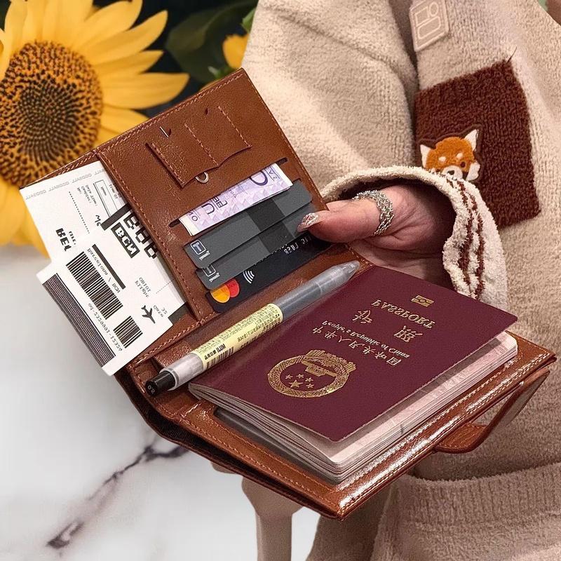 Travel Accessories India - محفظة سفر للجوازات للنساء والرجال، حامل