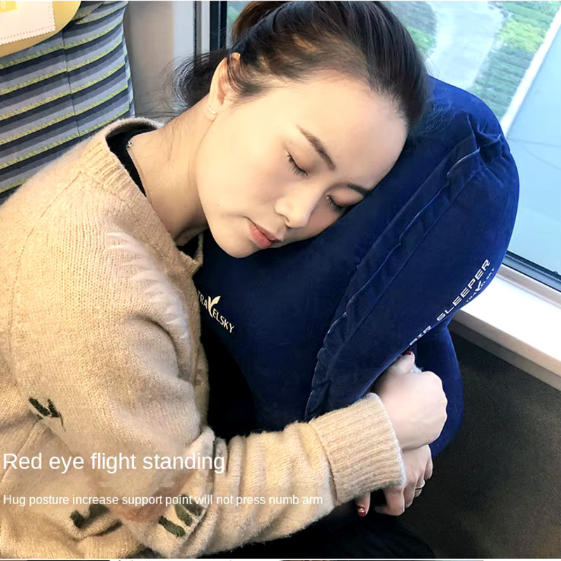 نفخ وسادة السفر اكسسوارات السف - مراجعة Travel Accessories Long Flight وسعره