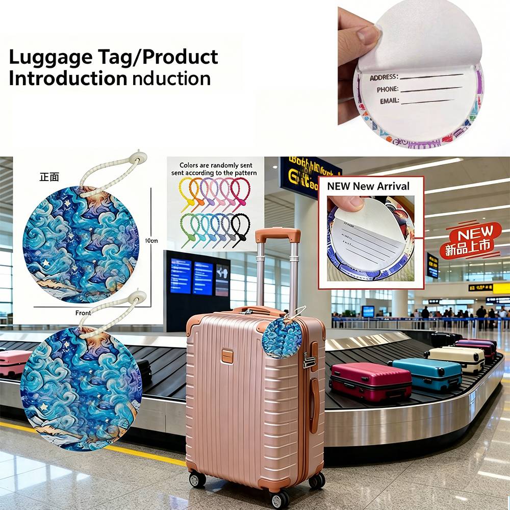 بطاقة أمتعة دائرية بتصميم طائر - مراجعة Travel Accessories Ideas وسعره
